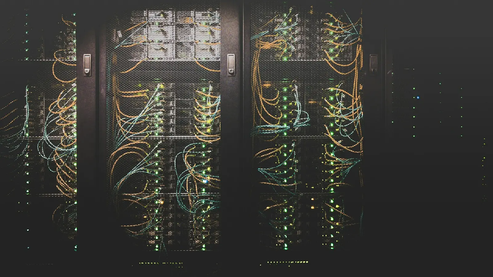 Server racks supporting production infrastructure